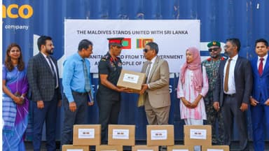 Maldives donates 14 containers of canned tuna